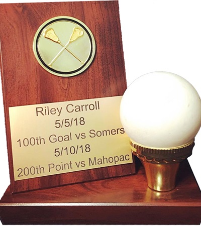 BAX - Ball Holder Award with Crossed Stick Medallion